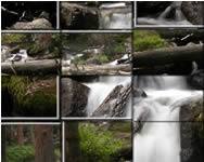 Forest waterfall puzzle HTML5 játék