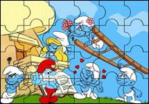 Hupikék törpikék puzzle 3 puzzle HTML5 játék