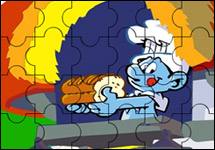 Hupikék törpikék puzzle 4 online