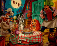 Puzzle mania Lady and the Tramp online jtk