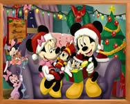 puzzle - Sort my tiles Minnie at christmas