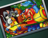 puzzle - Sort my tiles Tom and Jerry ride