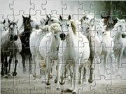 puzzle - White horse jigsaw