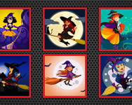 Midnight witches jigsaw puzzle HTML5 játék