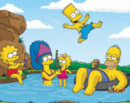 puzzle - Puzzle of the simpsons on vacation