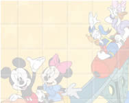 puzzle - Sort my tiles Mickey friends in roller coaster