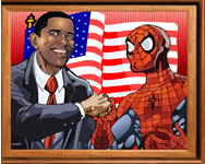 Sort my tiles Obama and Spiderman puzzle jtkok ingyen