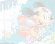puzzle - Sort my tiles surfing Mickey